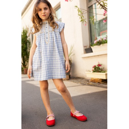 Dress Azura Cotton Crepe Check