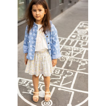 Jacket Brune Denim Flower