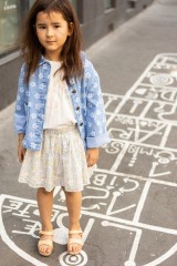 Jacket Brune Denim Flower