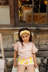Short Iris Knitted Cotton Stripe
