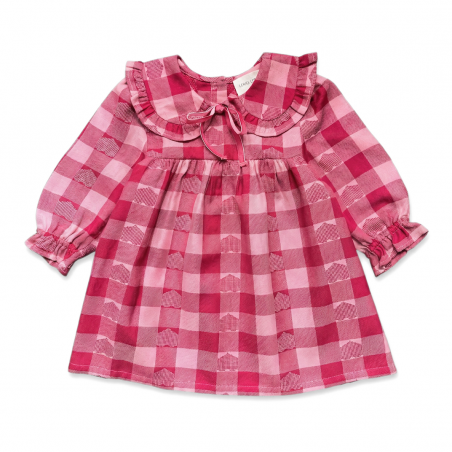 Dress Benjamina Twill Check Heart