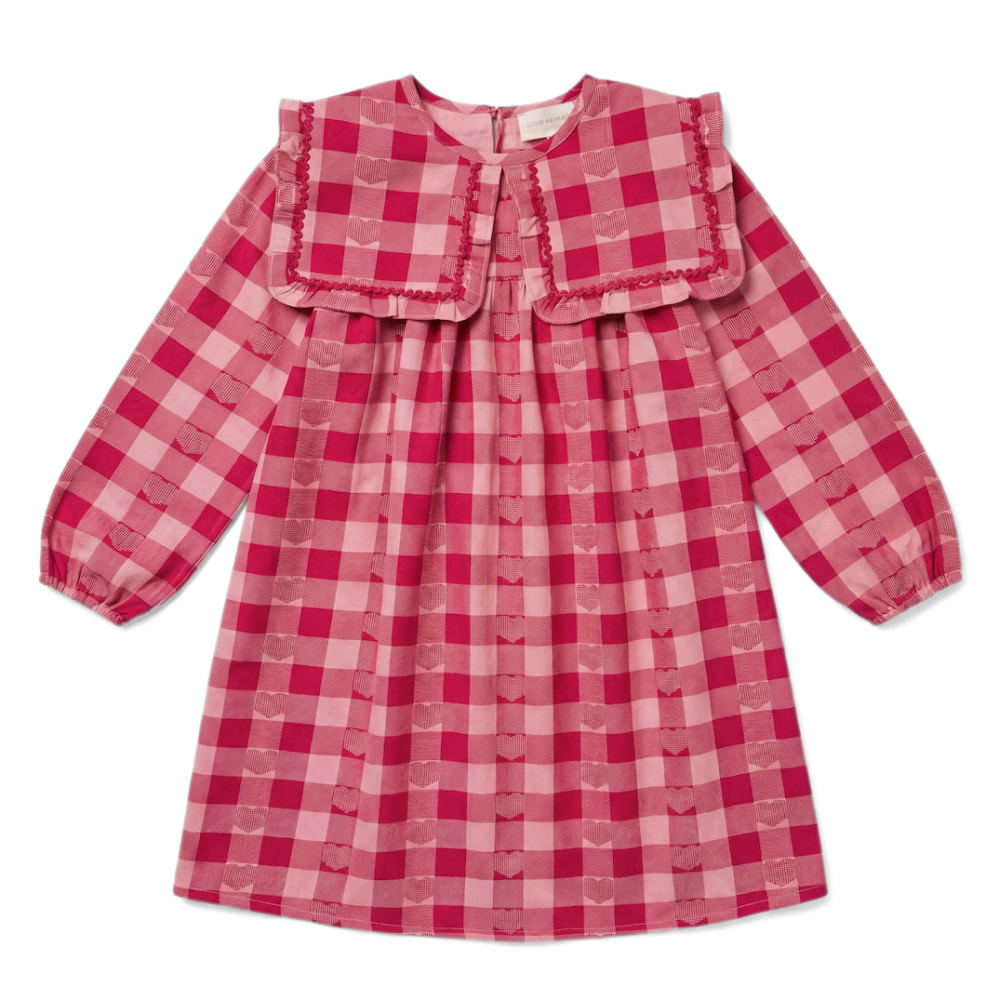 Dress Celicia Twill Check Heart