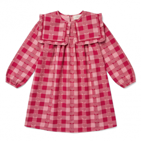 Dress Celicia Twill Check Heart