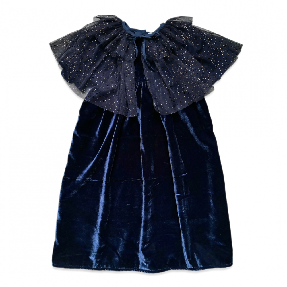 Dress Fairy & glitter Tulle Cape Velvet