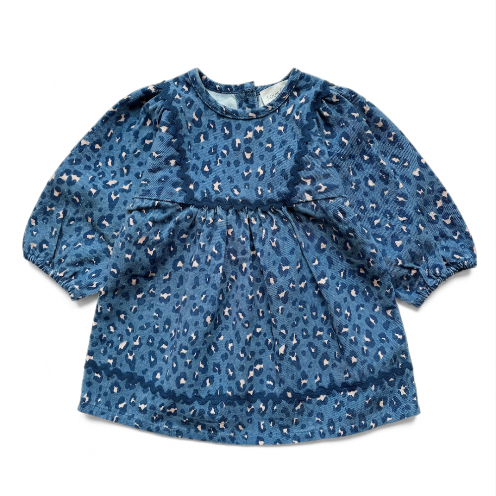 Dress Maha Light Denim Leopard