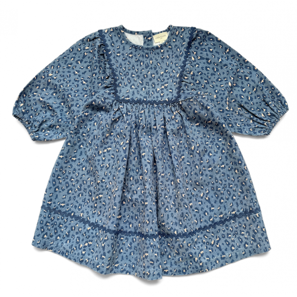 Dress Mahana Light Denim Leopard
