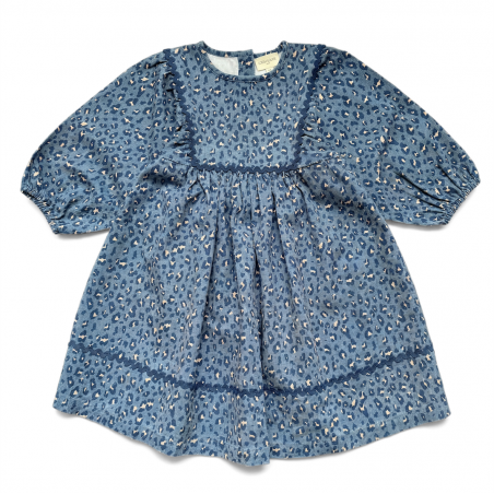 Dress Mahana Light Denim Leopard