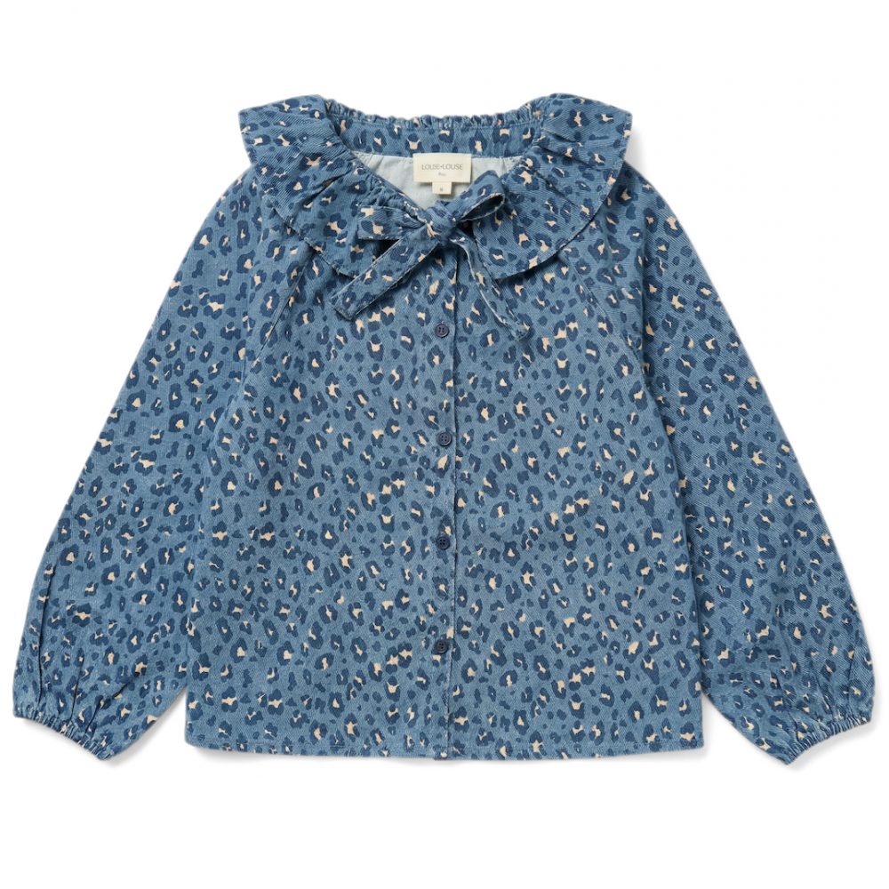 Tunic Angele Light Denim Leopard