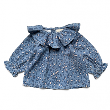 Tunic Lilie Light Denim Leopard