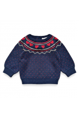 Pull Elias Maille Jacquard à Coeur