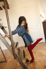 Skirt Bloom Denim Patchwork