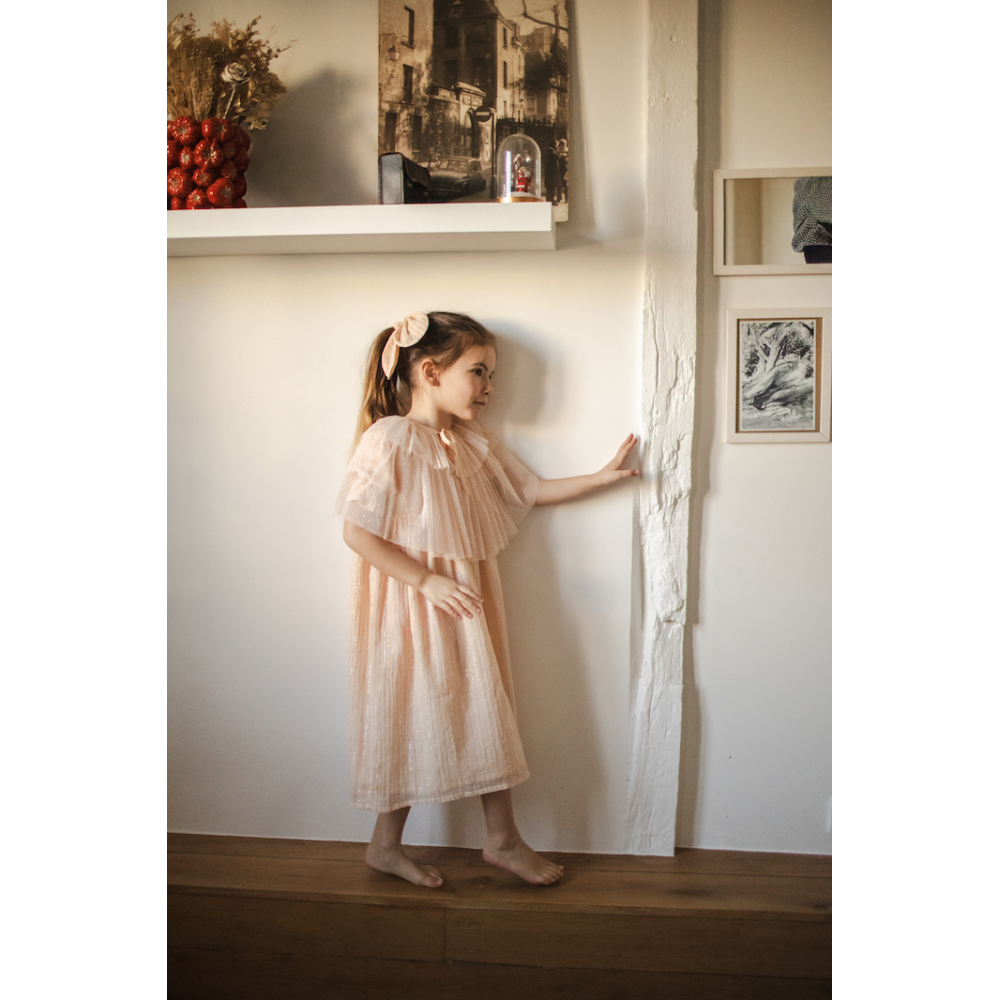 Dress Fairy & glitter Tulle Cape Cotton Stripe Lurex