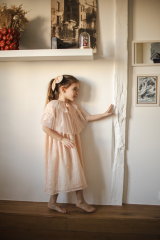Dress Fairy & glitter Tulle Cape Cotton Stripe Lurex