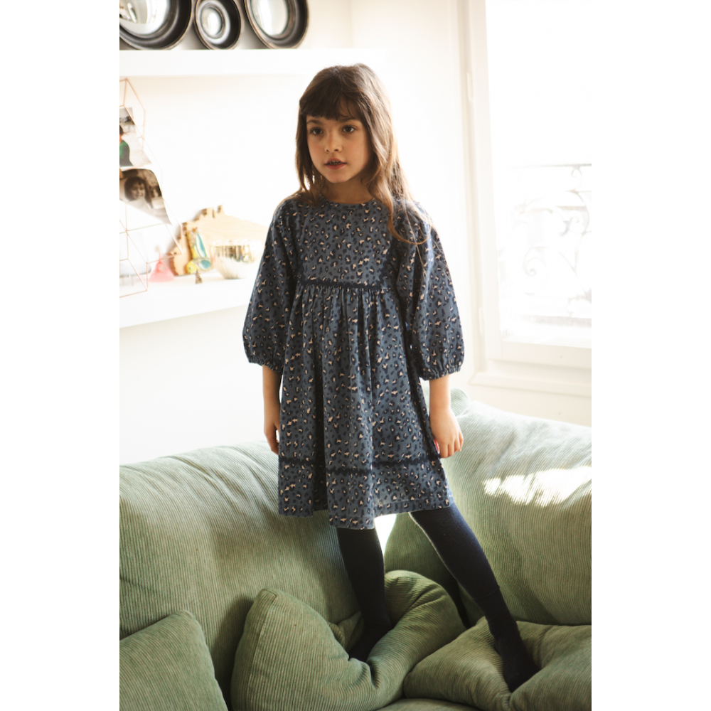 Dress Mahana Light Denim Leopard