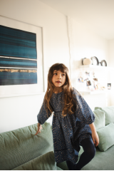 Dress Mahana Light Denim Leopard