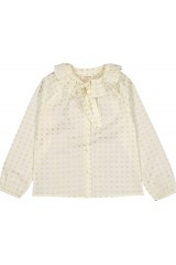BLOUSE ANGELE COTON IMPRIMÉ À POIS DORÉ
